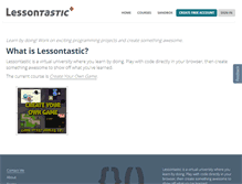 Tablet Screenshot of lessontastic.com